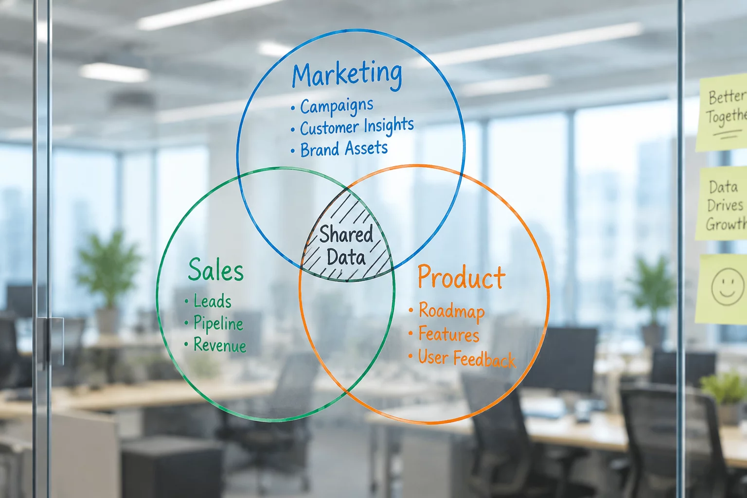 Shared Data Across Three Departments - Multi-Stakeholder Directory Structure