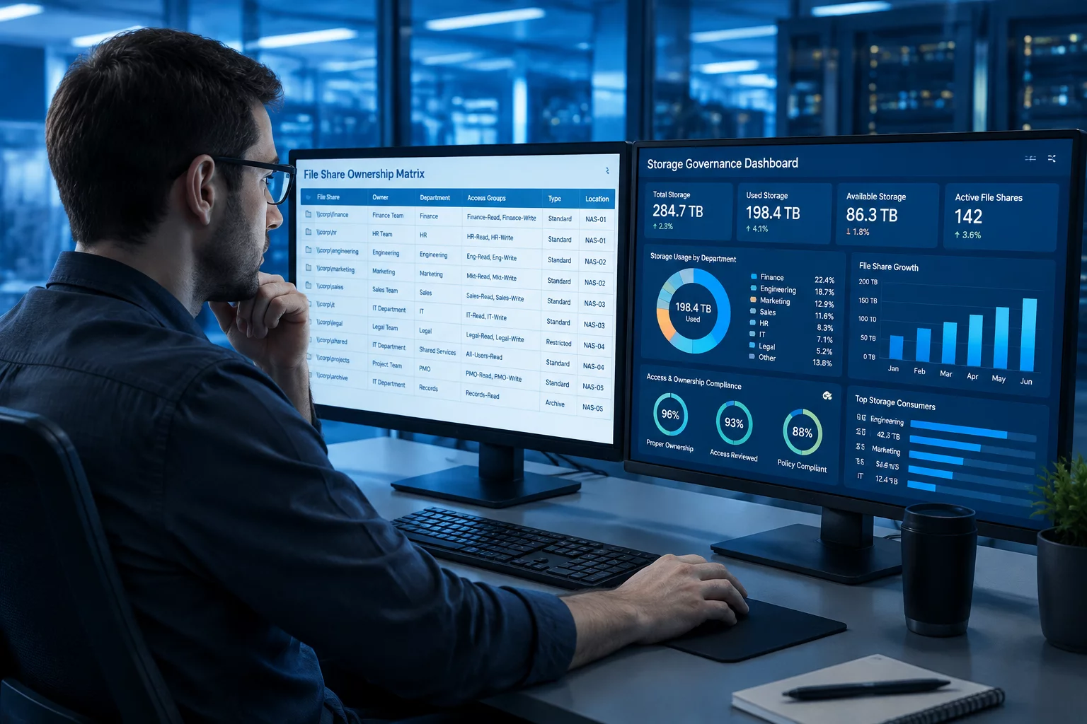 Enterprise storage ownership audit in progress